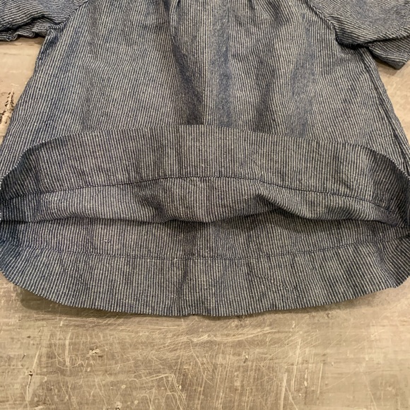 Crewcuts off-the-shoulder blue stripe top - Picture 7 of 7